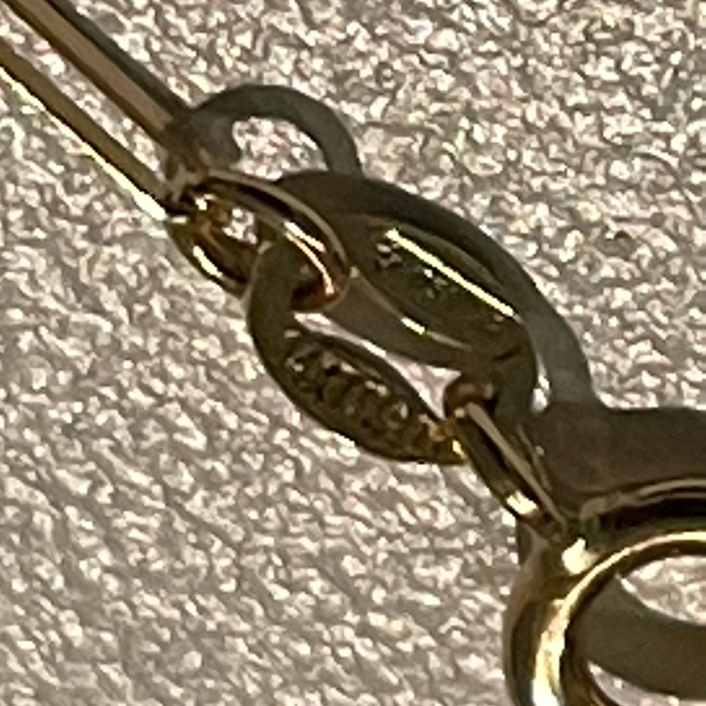 14k Gold Paperclip bracelet - Picture 3 of 3